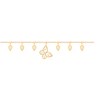 Farfasha Frou Frou Diamond Leaves and Butterfly  Bracelet