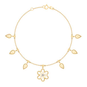 Farfasha Frou Frou Diamond Leaves and Flower Bracelet