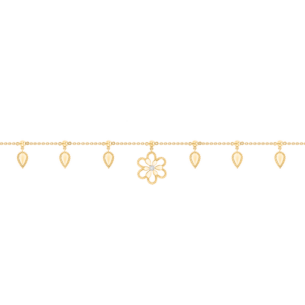 Farfasha Frou Frou Diamond Leaves and Flower Bracelet