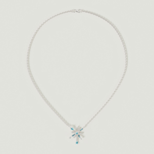 قلادة فايروركس سباركلز من الذهب الأبيض عيار 18 قيراط مرصعة بالألماس