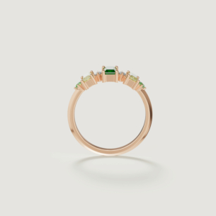 Fireworks Fiesta Diamond and Precious Gem Ring in 18k Rose Gold