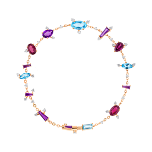 Fireworks Aerial Semi Precious  Bracelet in 18K Rose Gold