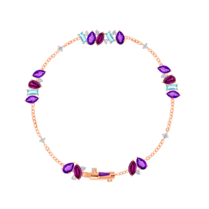 Fireworks Flare Semi Precious Bracelet in 18K Rose Gold