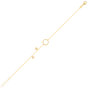 Galeria Disc 18k Yellow Gold Bracelet