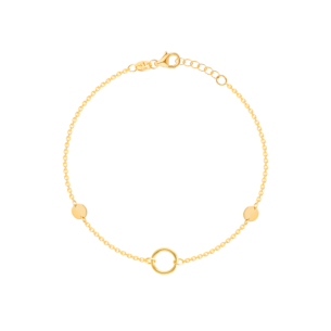 Galeria Disc 18k Yellow Gold Bracelet