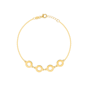 Galeria Disc 18k Yellow Gold Bracelet