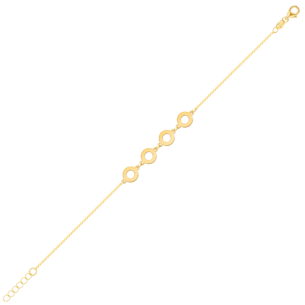 Galeria Disc 18k Yellow Gold Bracelet