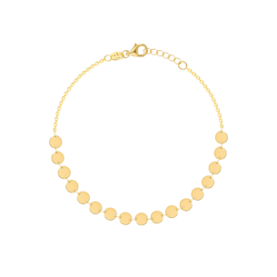 Galeria Disc 18k Yellow Gold Bracelet