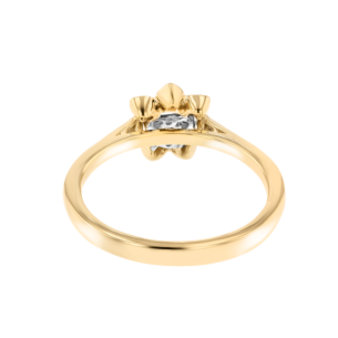 Heart To Heart Star Flower Ring Yellow Gold 