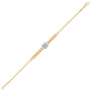 Havana Miami Bracelet In 18K Rose Gold And Studded With Diamond