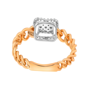 Havana Miami Ring In 18K Rose Gold And Studded With Diamond