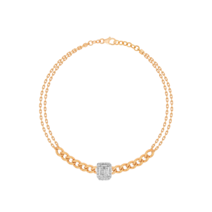 Havana Miami Bracelet In 18K Rose Gold And Studded With Diamond