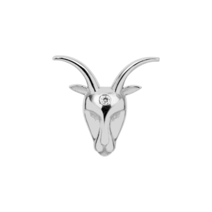 Djula Astro Capricorn Piercing in 18k White Gold