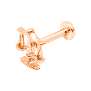 Djula Astro Libra Piercing in 18k Rose Gold