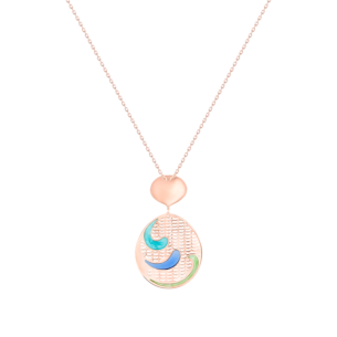 Jal Ocean Waves 18K Rose Gold Pendant