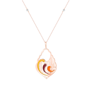 Jal Summer Sunset Waves 18K Gold Pendant