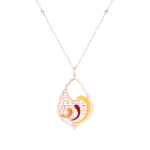 Jal Summer Sunset Waves 18K Gold Pendant