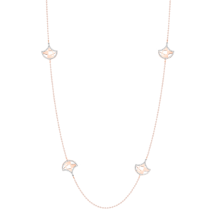 Jal Crystal Clear Water 18K Rose Gold Long Chain