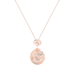 Jal Shining Waves 18K Rose Gold Pendant