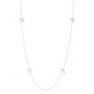 Jal Shining Water Foam 18K Rose Gold Long Chain