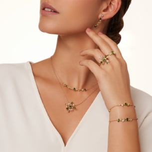 Fireworks Fiesta Diamond and Precious Gem Earrings in 18k Rose Gold