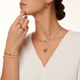 Fireworks Diamond and Precious Gem Bracelet in 18k Rose Gold