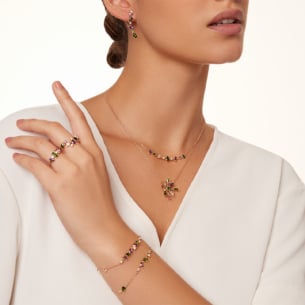 Fireworks Fiesta Diamond and Precious Gem Bracelet in 18k Rose Gold