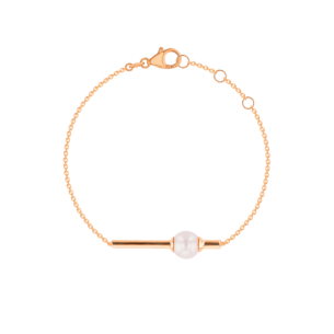 Kiku Glow Bracelet in 18K Rose Gold With a Freshwater Pearl