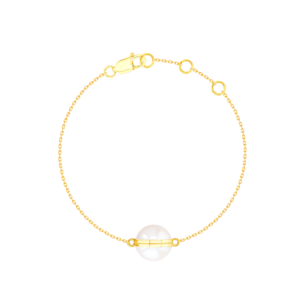 Kiku Glow Sphere Bracelet In 18K Yellow Gold With Freshwater Pearls