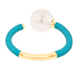 Kiku Glow Neon Freshwater Pearl Ring