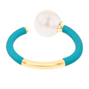 Kiku Glow Neon Freshwater Pearl Ring