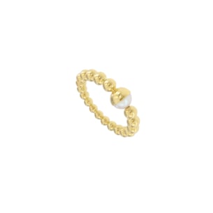 Kiku Glow Luna 18k Gold Freshwater Pearl Ring