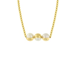 Kiku Glow Luna 18k Gold Freshwater Pearl Necklace