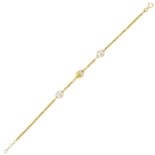 Kiku Glow Luna 18k Gold Freshwater Pearl Bracelet