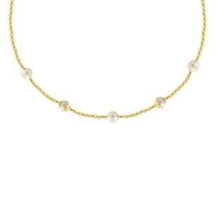 Kiku Glow Luna 18k Gold Freshwater Pearl Necklace