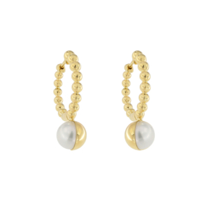 Kiku Glow Luna 18k Gold Freshwater Pearl Earrings