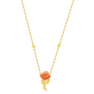 LaNature Rose 18k Yellow and Rose Gold Necklace