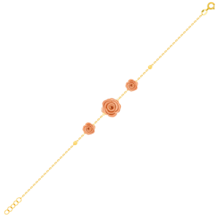 LaNature Rose 18k Yellow and Rose Gold Bracelet