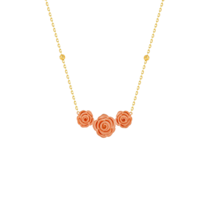 LaNature Rose 18k Yellow and Rose Gold Necklace