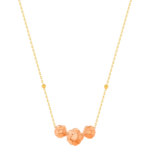 LaNature Rose 18k Yellow and Rose Gold Necklace