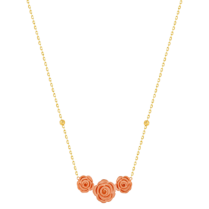 LaNature Rose 18k Yellow and Rose Gold Necklace