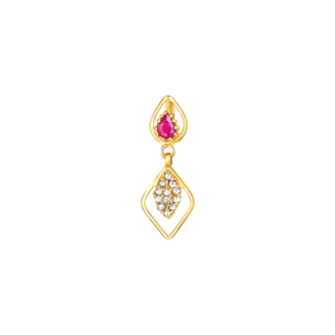 Legacy Diamond & Ruby Necklace & Earring in 22K Gold