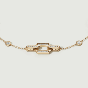 Links 18k Yellow Gold Diamond Bracelet
