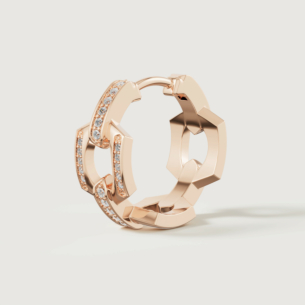 Links 18k Rose Gold Diamond Earrings