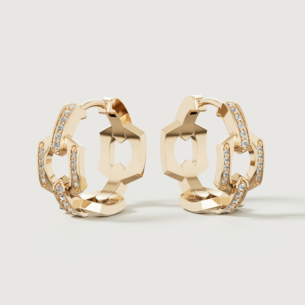 Links 18k Yellow Gold Diamond Earrings