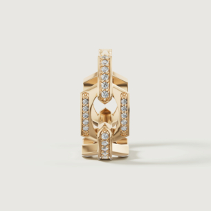 Links 18k Yellow Gold Diamond Earrings