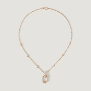 Links 18K Rose Gold Necklace With Diamonds