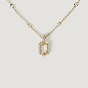 Links 18K Yellow Gold Necklace With Diamonds