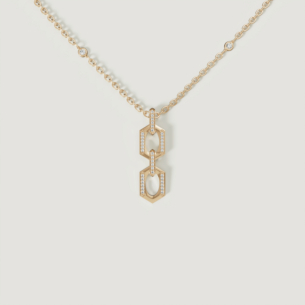 Links 18k Yellow Gold Diamond Necklace
