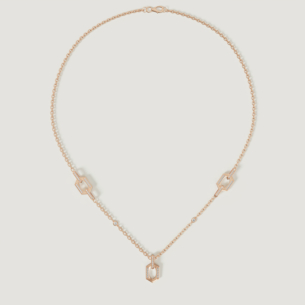 Links 18k Rose Gold Diamond Necklace